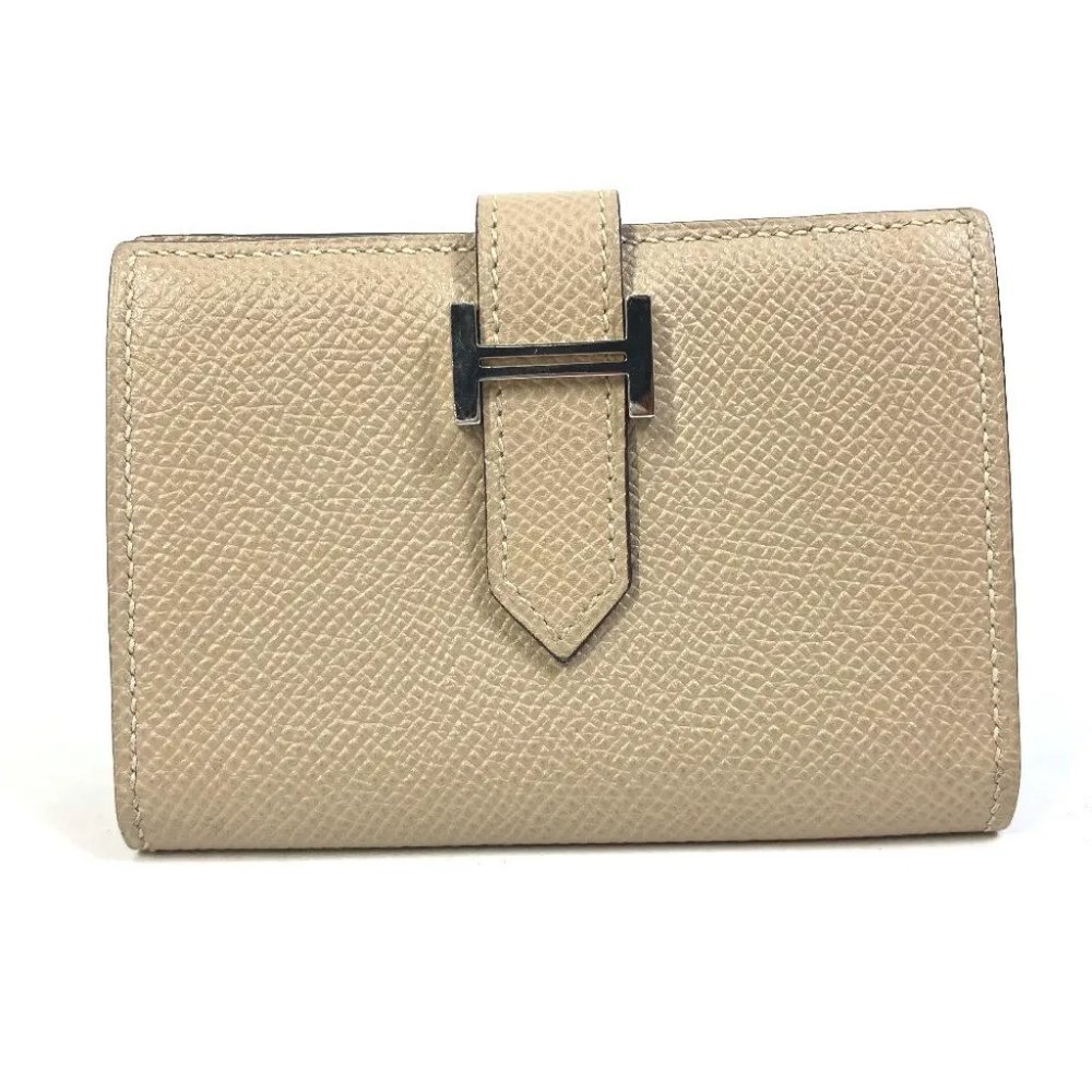 authenticity guaranteed HERMES Bearn mini Business Card Holder Card Case